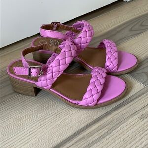 Art class size 1 girls Pink Braided Sandals